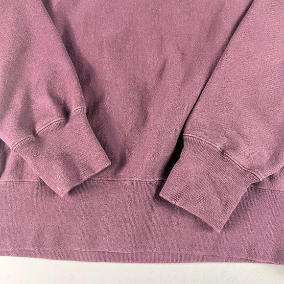 Y2K Champion Reverse Weave Sweatshirt Adult Medium Purple Small Logo Crewneck - Picture 3 of 14